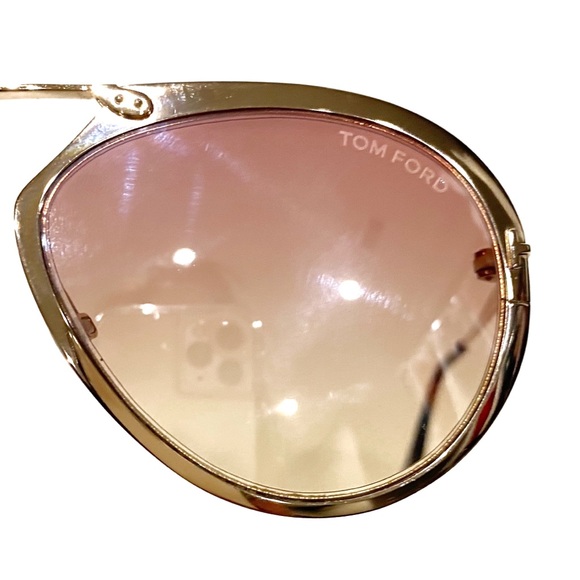SOLD 🎉TOM FORD Rose Gold Aviators Dashel 128F Unisex - Picture 3 of 8